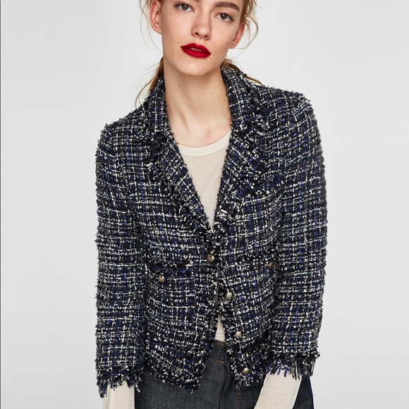 tweed zara jacket